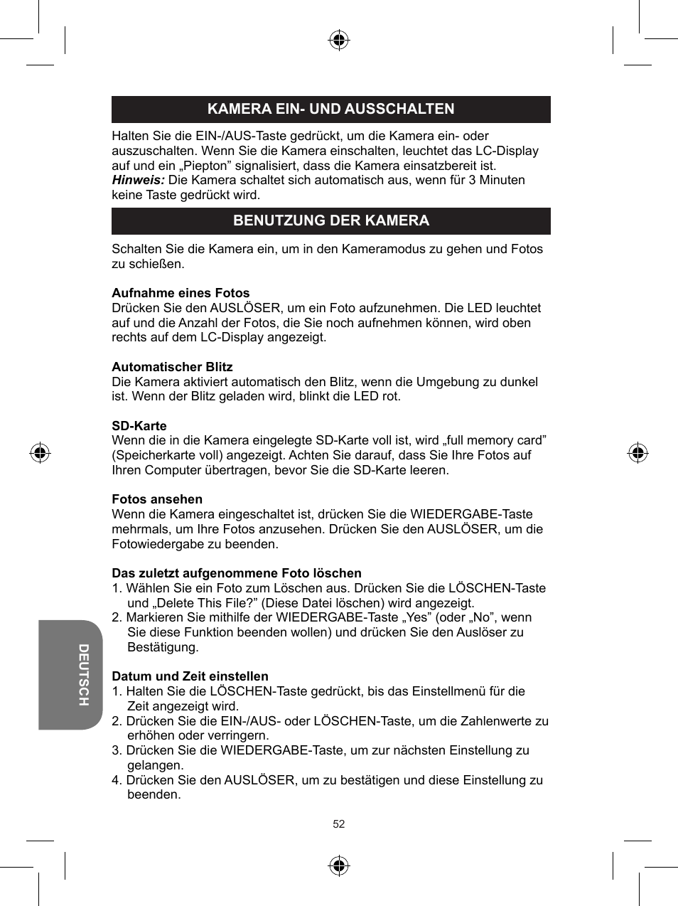 Lexibook DJ048 Series User Manual | Page 52 / 68