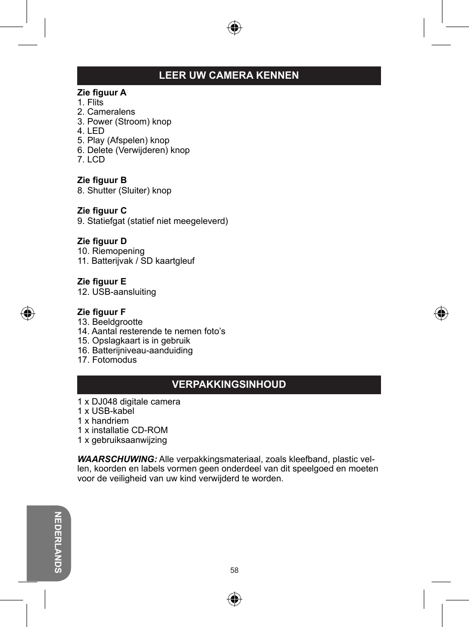 Lexibook DJ048 Series User Manual | Page 58 / 68