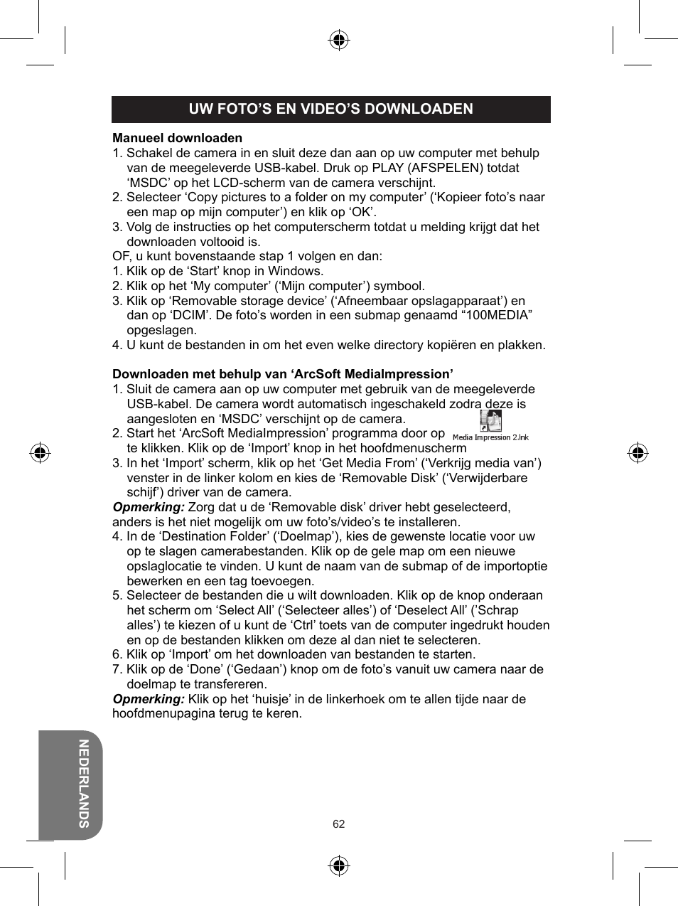 Lexibook DJ048 Series User Manual | Page 62 / 68