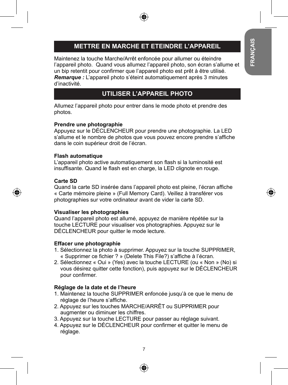 Lexibook DJ048 Series User Manual | Page 7 / 68