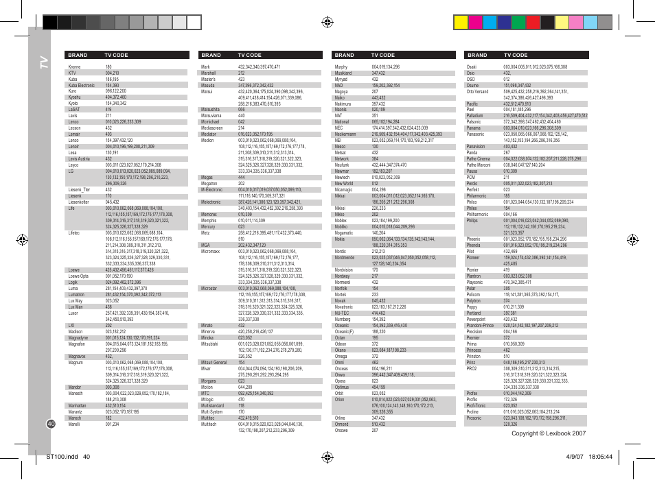 Lexibook ST100 User Manual | Page 40 / 51
