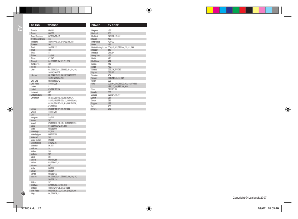 Lexibook ST100 User Manual | Page 42 / 51