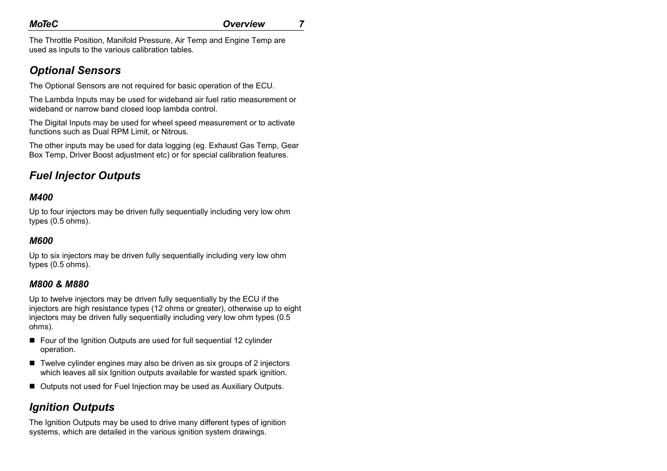 MoTeC M880 User Manual | Page 9 / 101