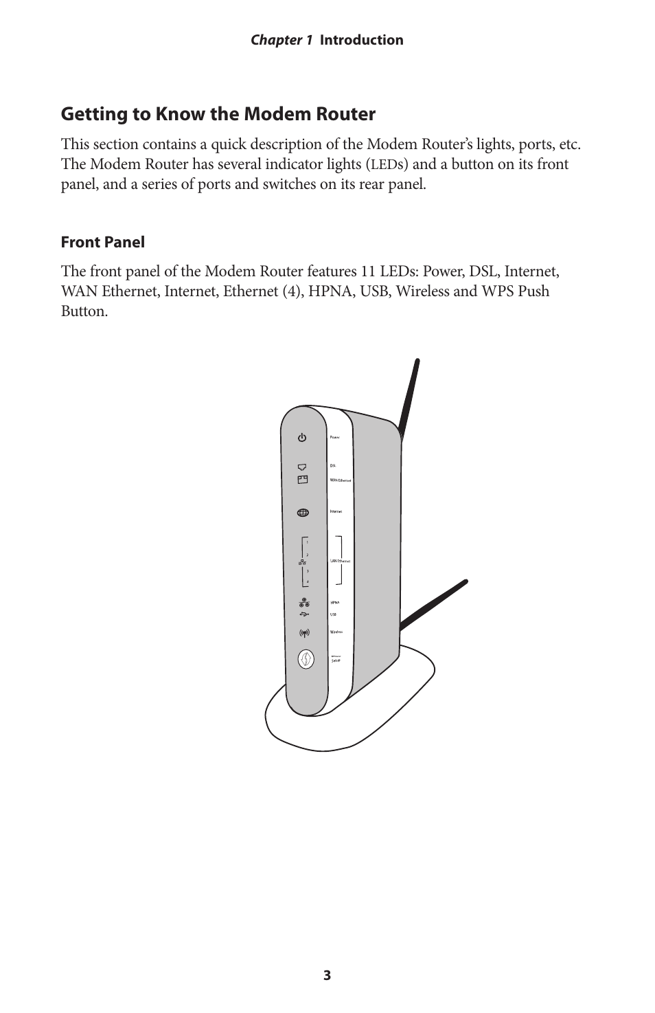 Getting to know the modem router | Actiontec V1000H User Manual User Manual | Page 6 / 82