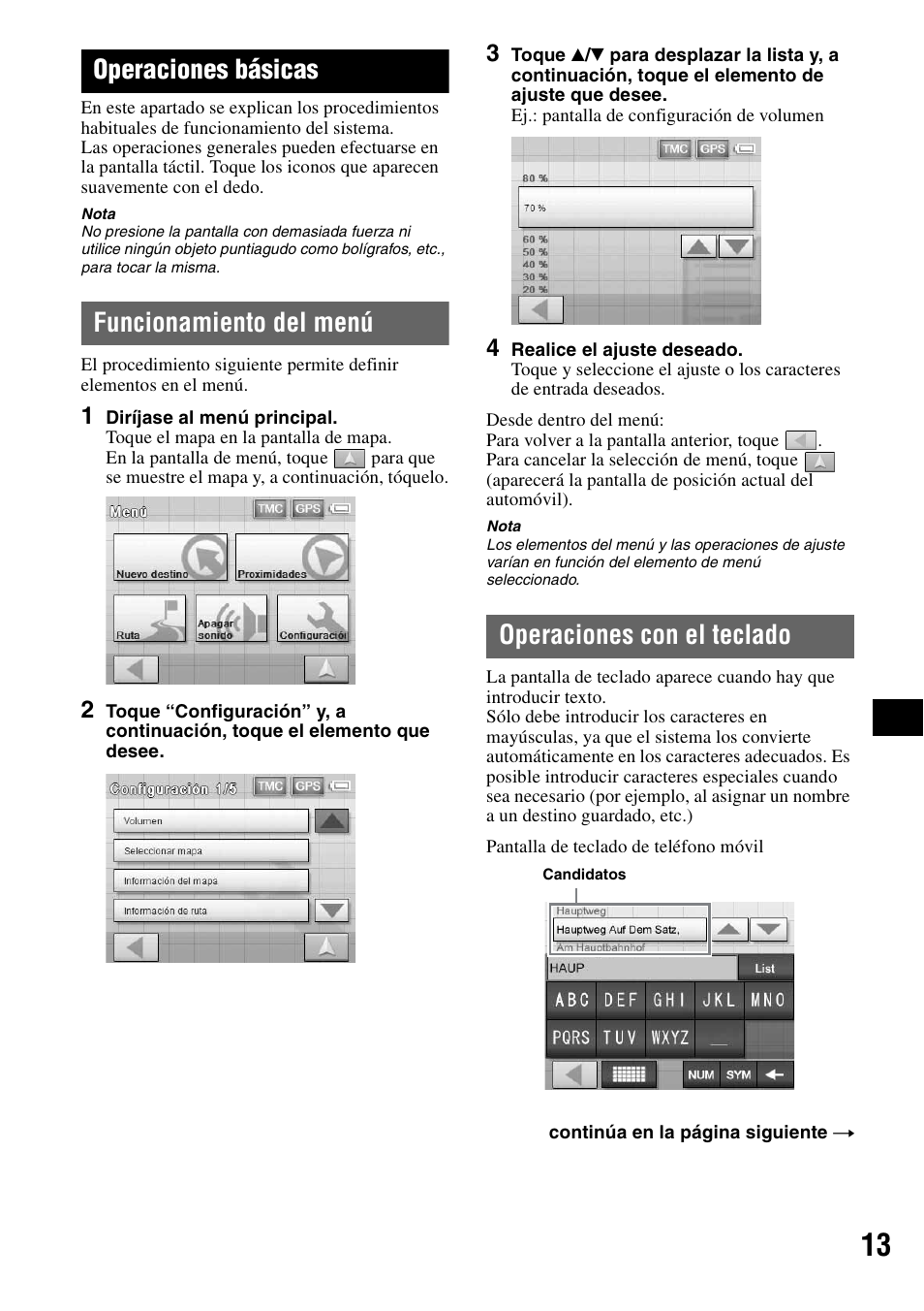 Operaciones básicas, Funcionamiento del menú, Operaciones con el teclado | Funcionamiento del menú operaciones con el teclado | Sony NV-U70T User Manual | Page 117 / 216