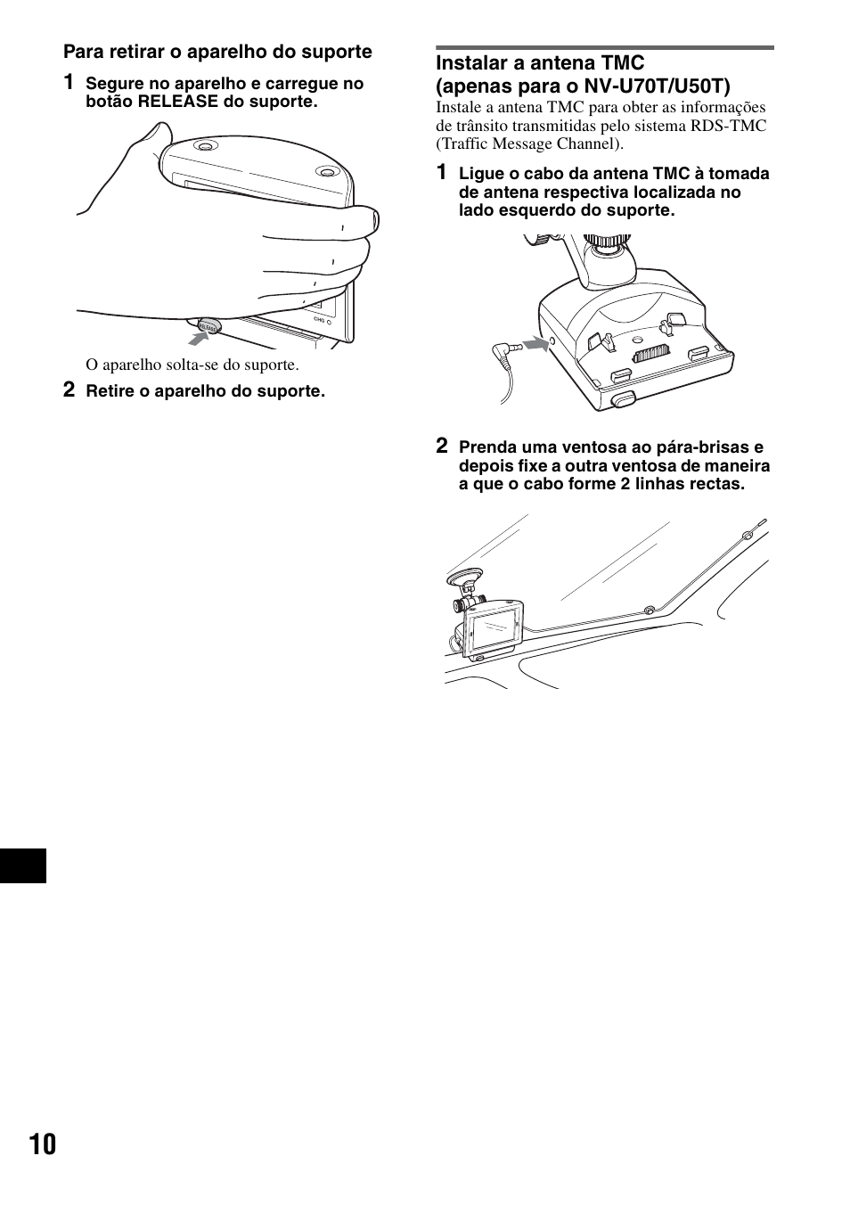 Instalar a antena tmc (apenas para o nv-u70t/u50t) | Sony NV-U70T User Manual | Page 156 / 216