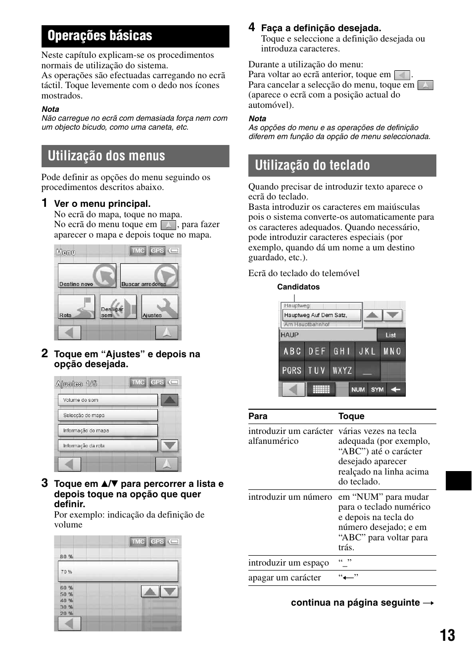 Operações básicas, Utilização dos menus, Utilização do teclado | Utilização dos menus utilização do teclado | Sony NV-U70T User Manual | Page 159 / 216