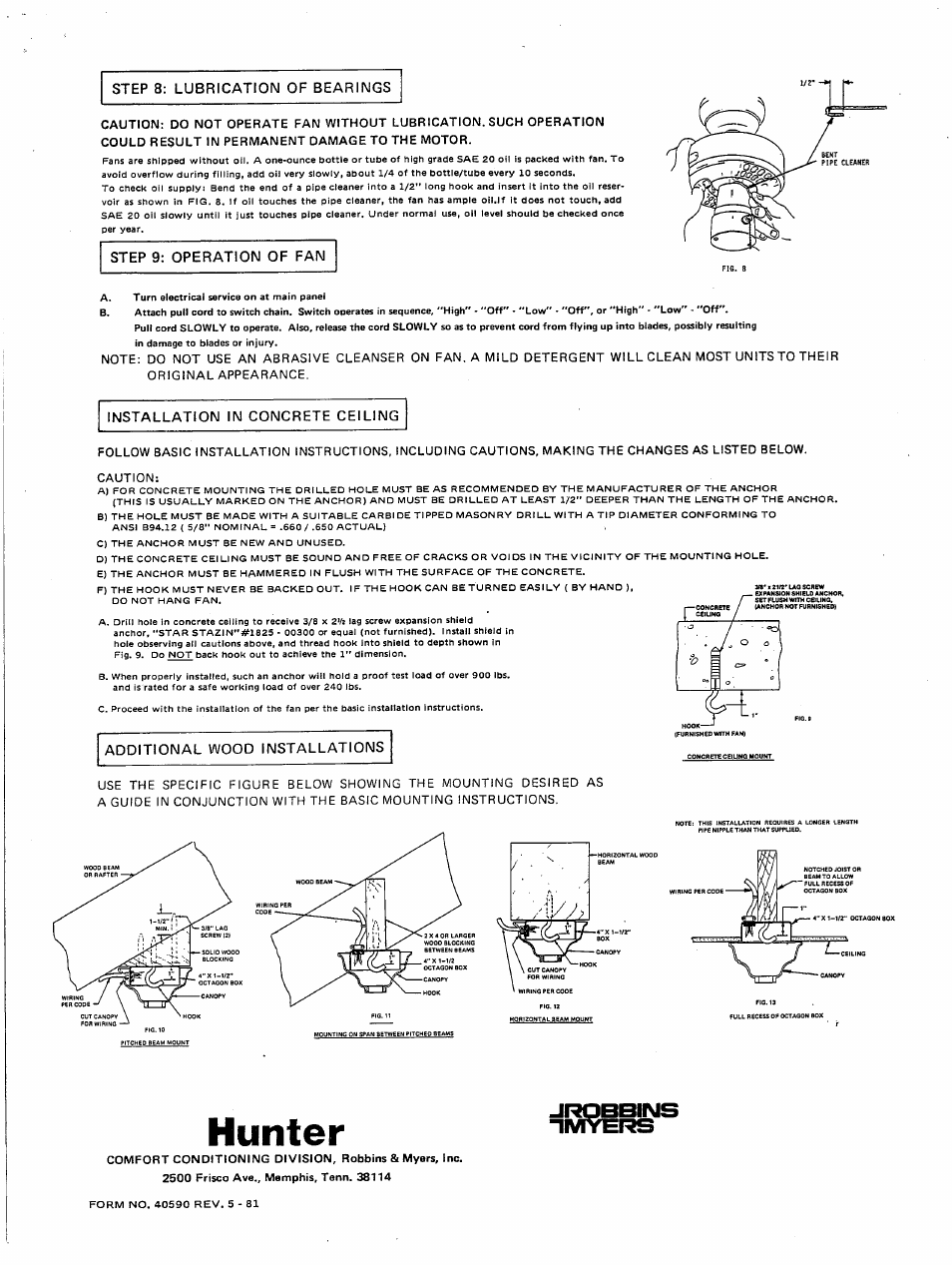 Hunter, Jrpbbins hivfyers | Hunter 22282 52 Outdoor Original User Manual | Page 4 / 4