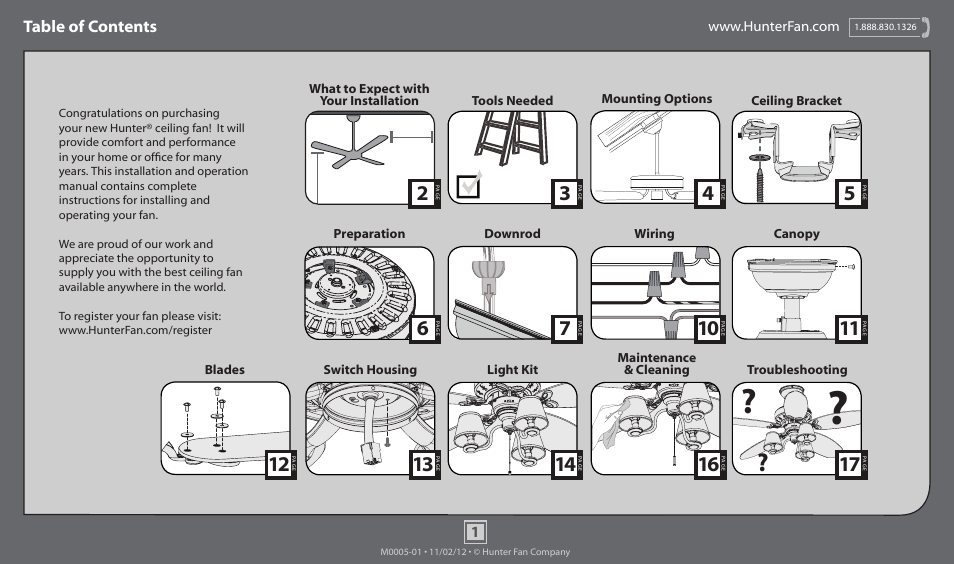 Hunter 51026 44 Dreamland User Manual | 17 pages