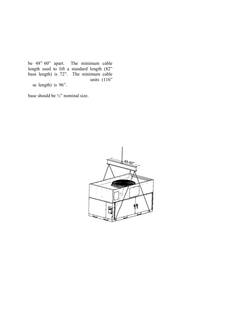 Lifting the unit | AAON RQ-006 User Manual | Page 32 / 84