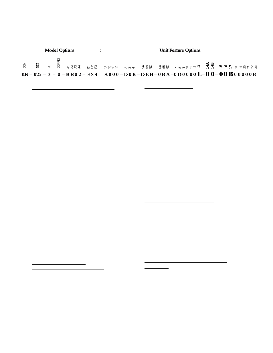 Rn series feature string nomenclature | AAON RN-140 User Manual | Page 21 / 116