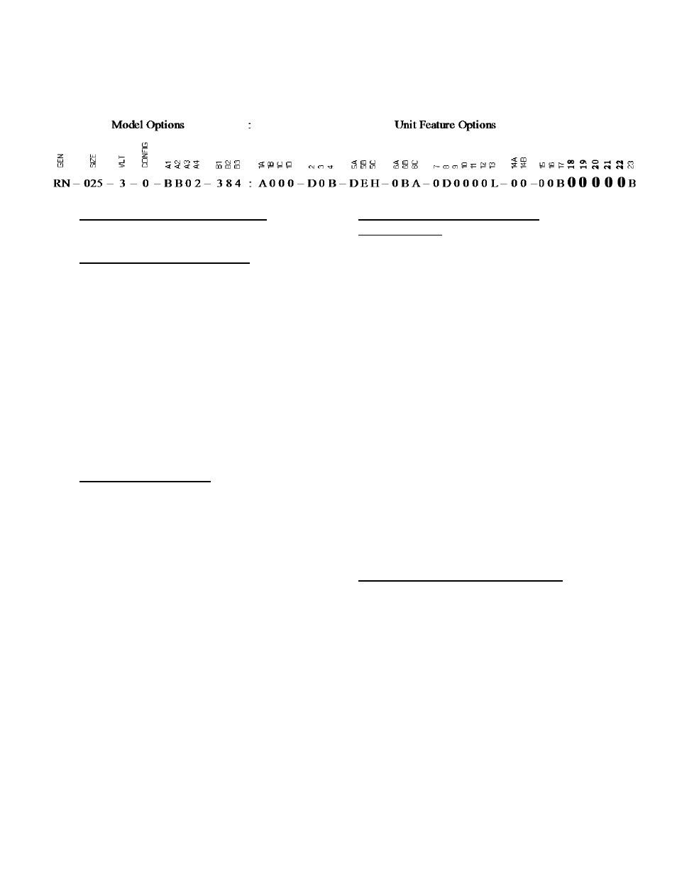 Rn series feature string nomenclature | AAON RN-140 User Manual | Page 22 / 116