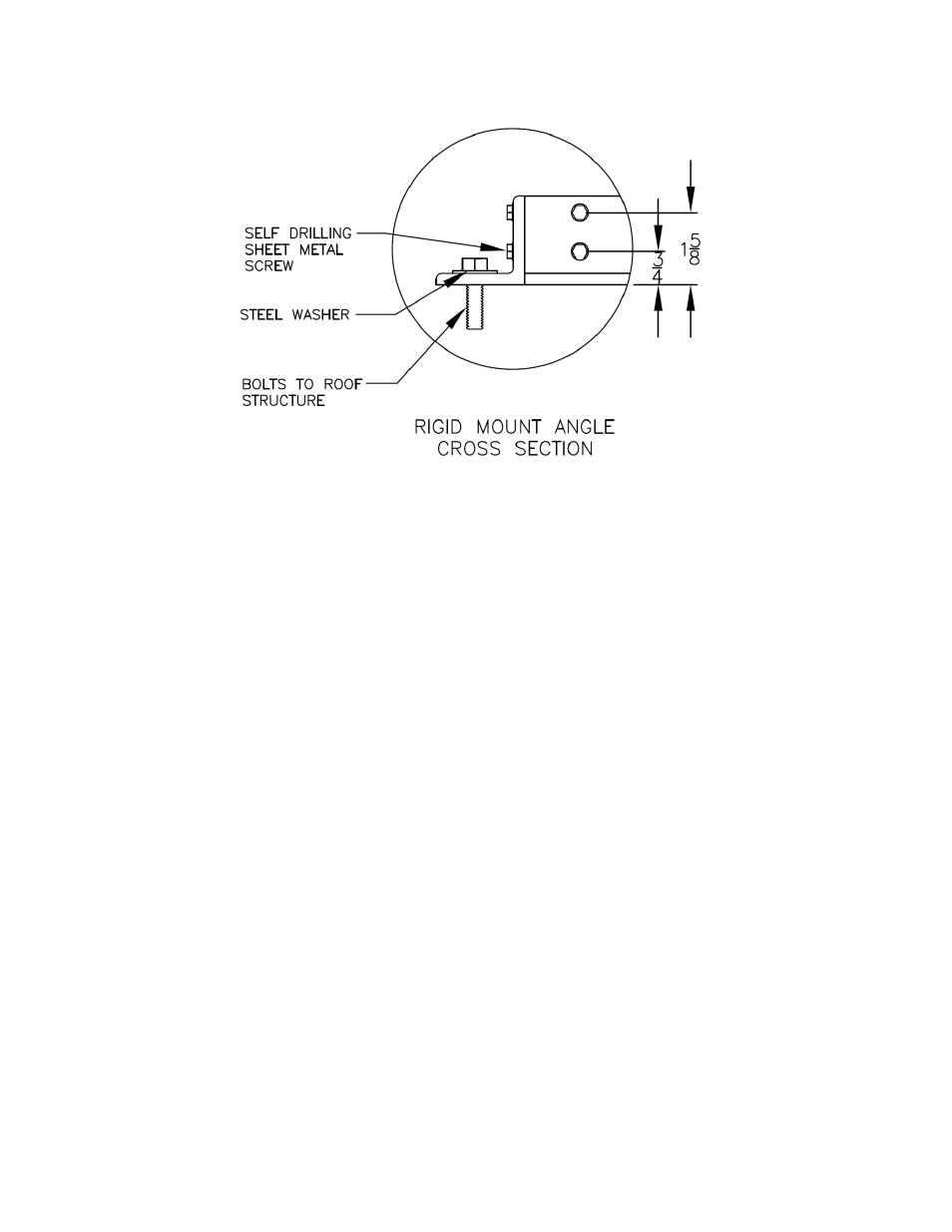 Figure 19 - seismic rigid mount curb | AAON RN-140 User Manual | Page 44 / 116