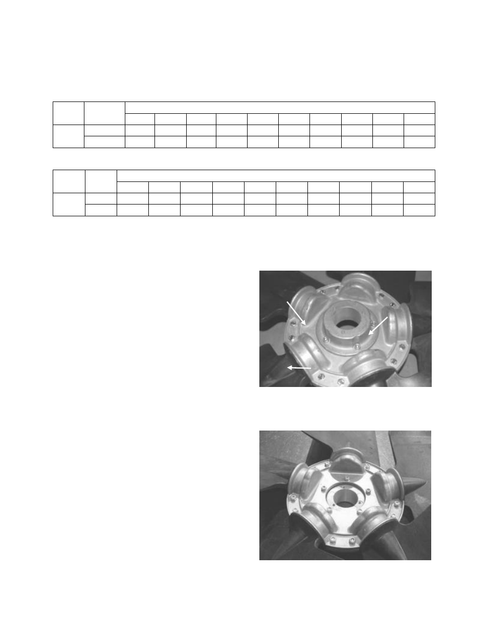 Table 23 - pin location, Table 24 - pin groove location, Figure 37 - assembled fan | Figure 38 - back of the fan | AAON RN-140 User Manual | Page 74 / 116