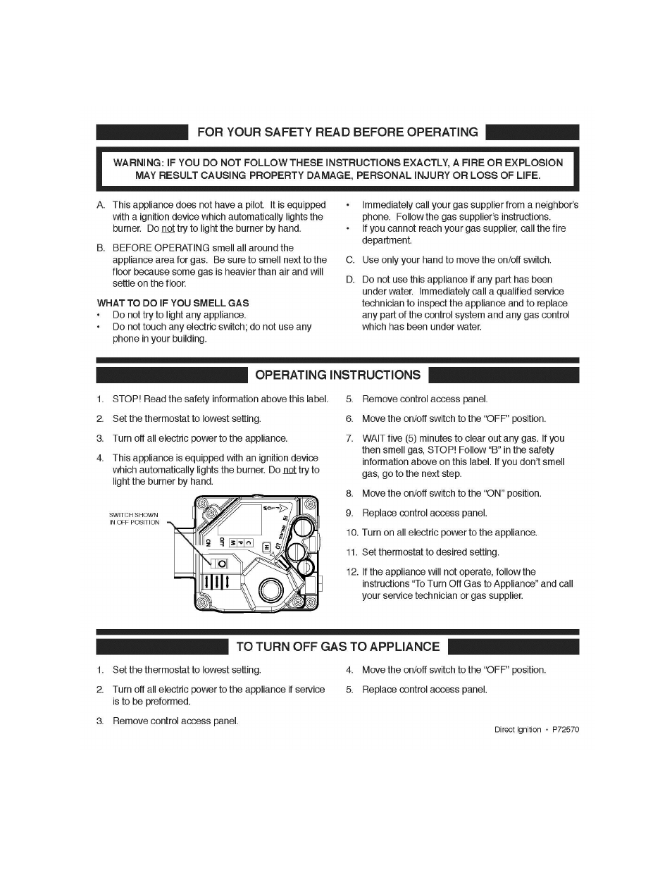 Gas heater instructions, Figure 42 - gas heater instructions | AAON RN-140 User Manual | Page 79 / 116