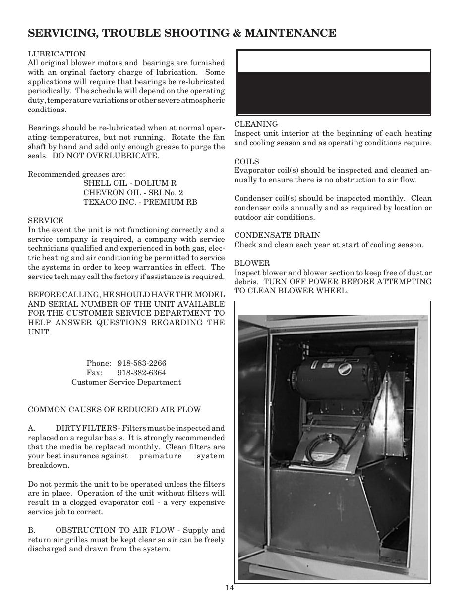 Warning, Aaon, inc | AAON RK-60 User Manual | Page 14 / 24