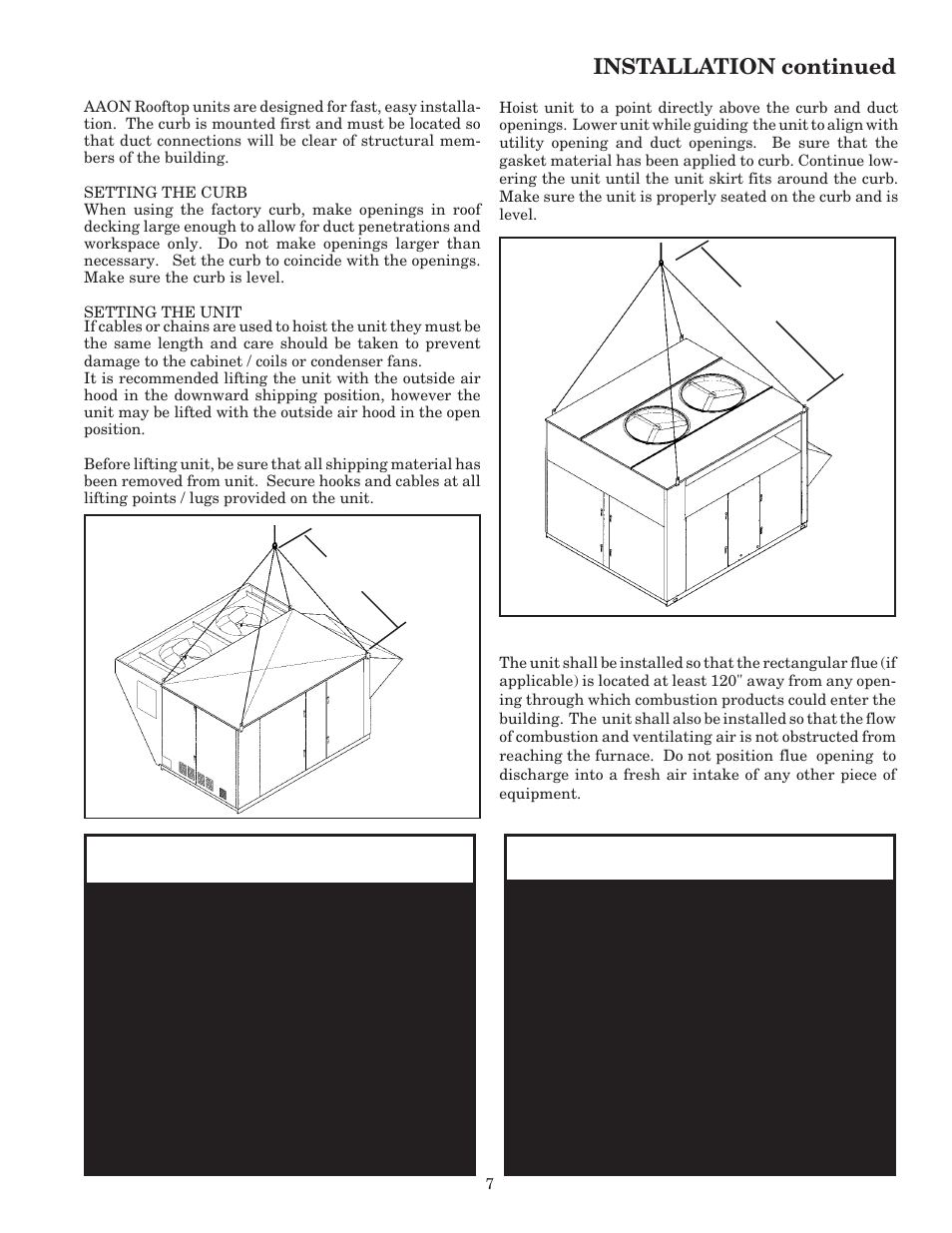 Caution, Warning | AAON RK-60 User Manual | Page 7 / 24