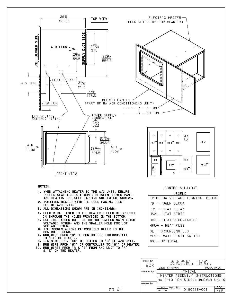 AAON HA-50 User Manual | Page 16 / 19