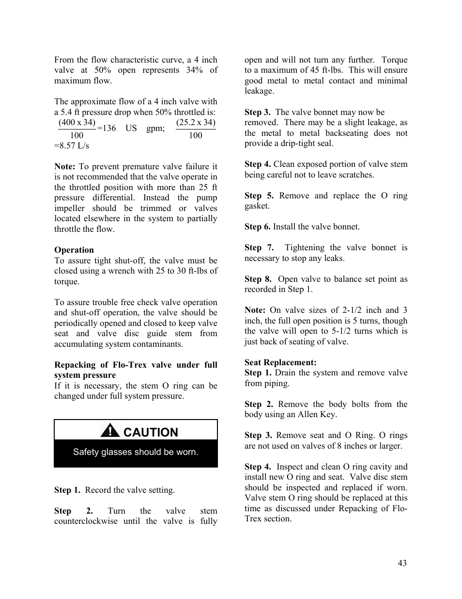Caution | AAON LC-054 User Manual | Page 43 / 52