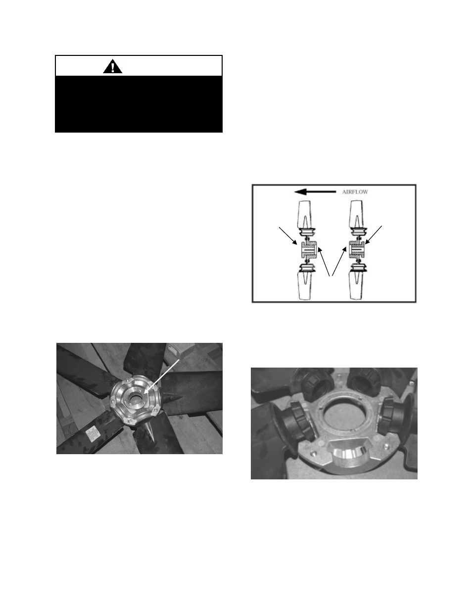 Axial flow condenser fans, Caution | AAON LL-540 User Manual | Page 39 / 92