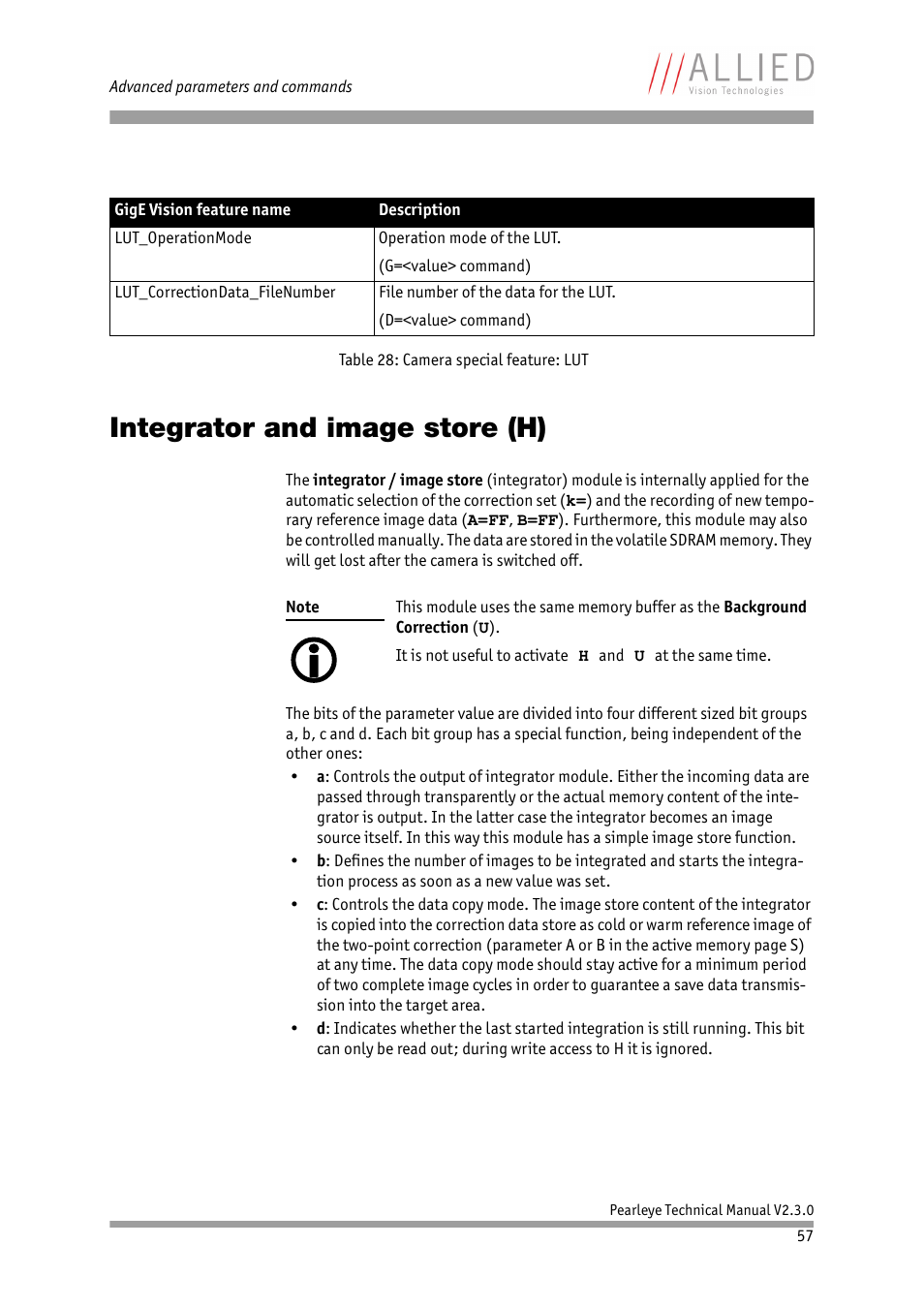 Integrator and image store (h) | ALLIED Vision Technologies Pearleye P-030 LWIR User Manual | Page 57 / 84