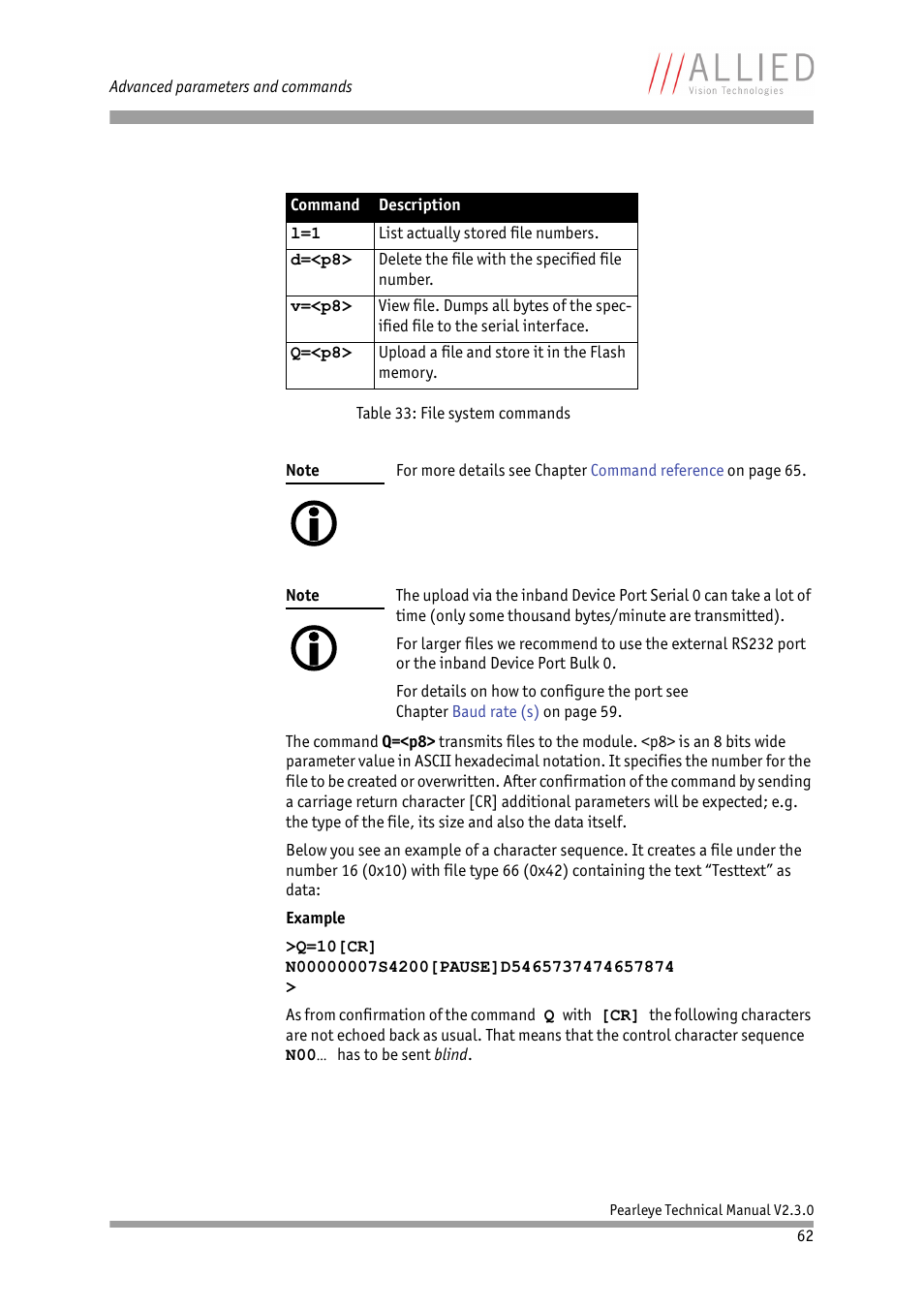 ALLIED Vision Technologies Pearleye P-030 LWIR User Manual | Page 62 / 84
