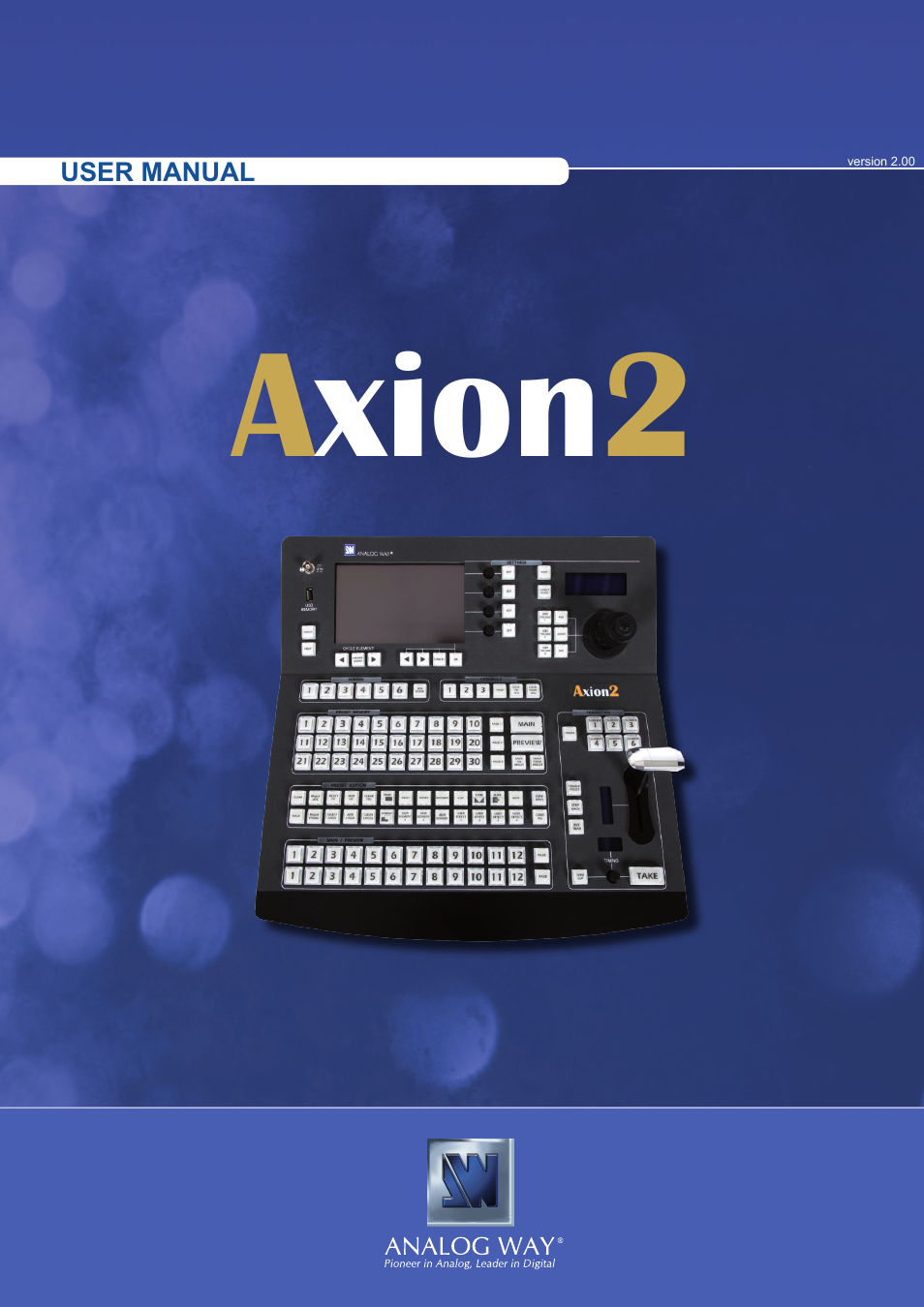 Analog Way Axion2 User Manual | 52 pages