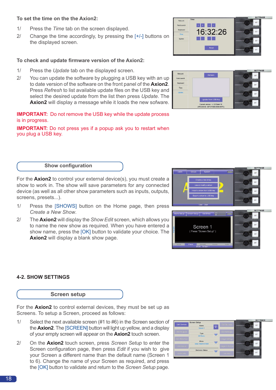 Analog Way Axion2 User Manual | Page 20 / 52