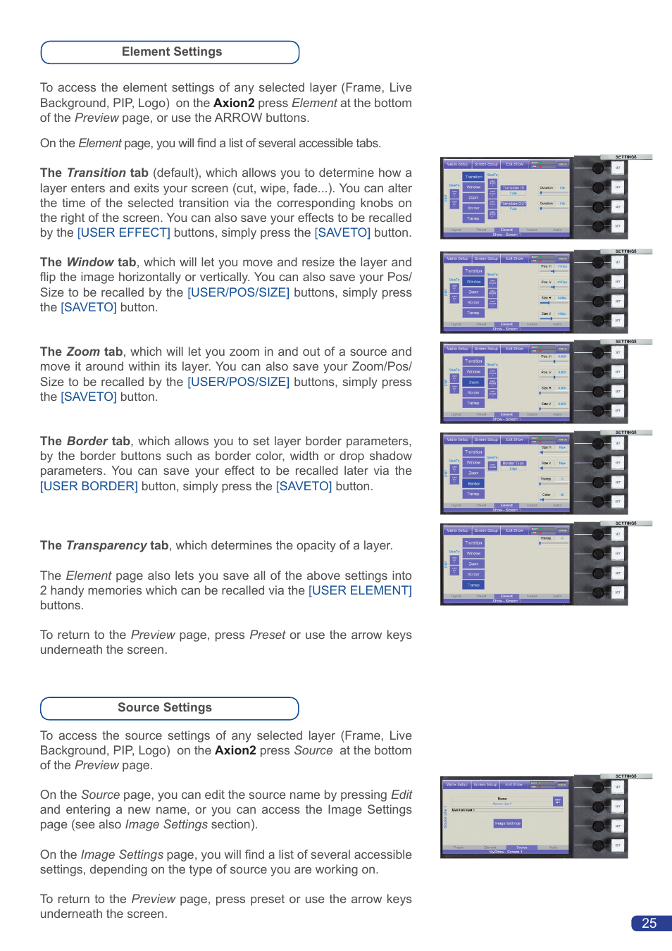 Analog Way Axion2 User Manual | Page 27 / 52