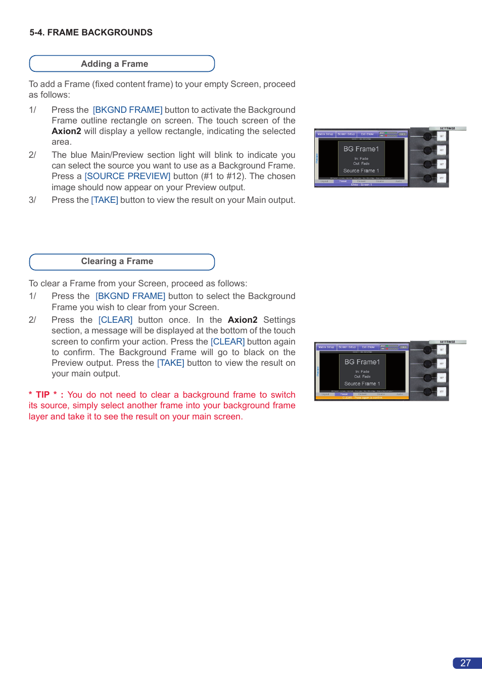 Analog Way Axion2 User Manual | Page 29 / 52