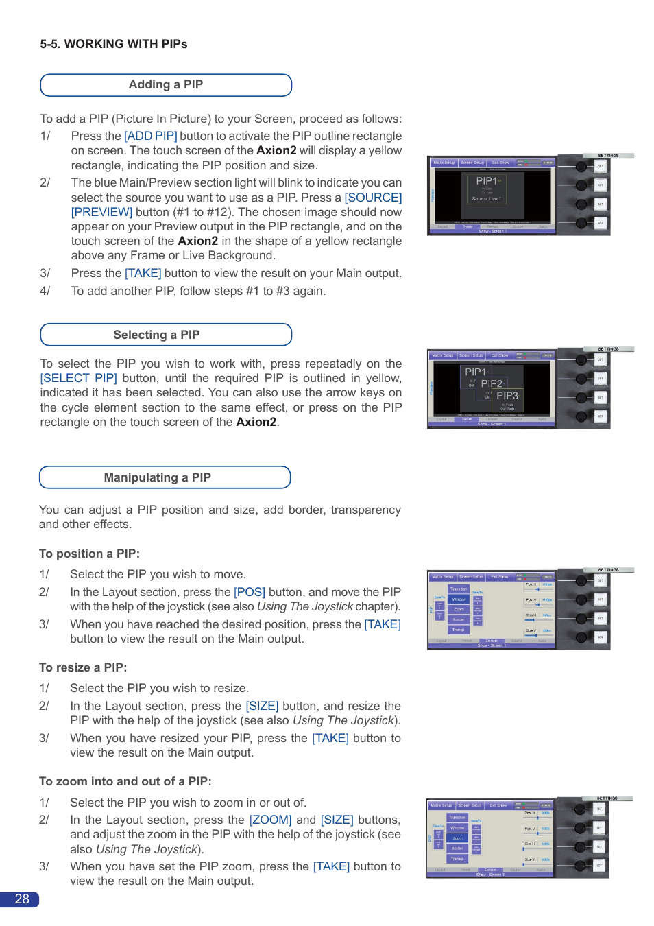 Analog Way Axion2 User Manual | Page 30 / 52