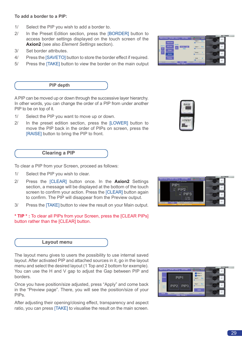 Analog Way Axion2 User Manual | Page 31 / 52