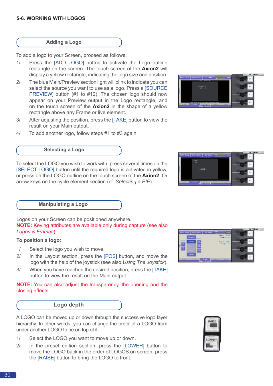 Analog Way Axion2 User Manual | Page 32 / 52