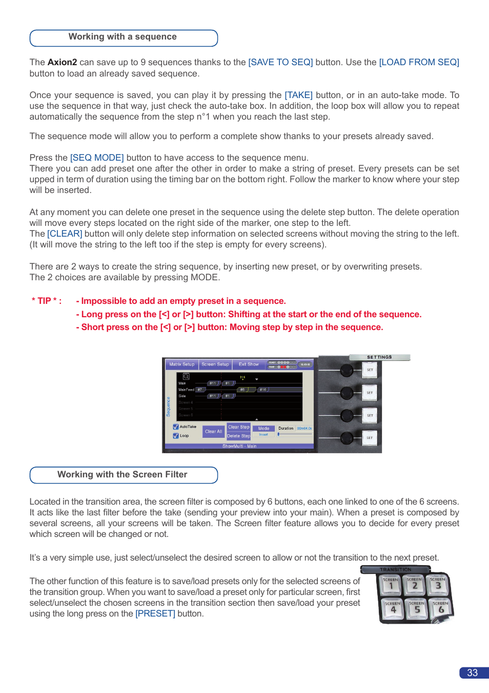 Analog Way Axion2 User Manual | Page 35 / 52