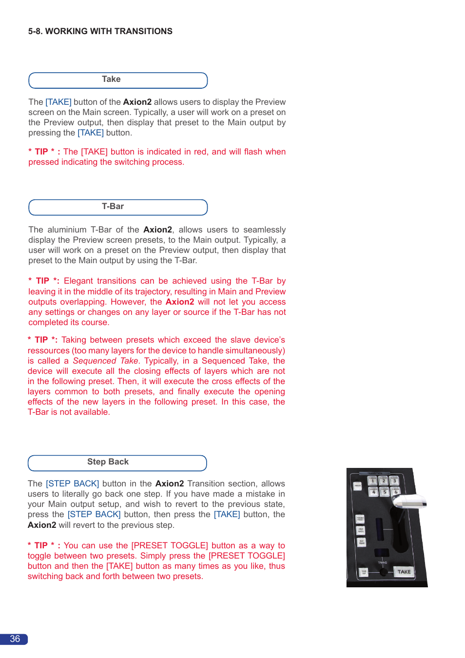 Analog Way Axion2 User Manual | Page 38 / 52