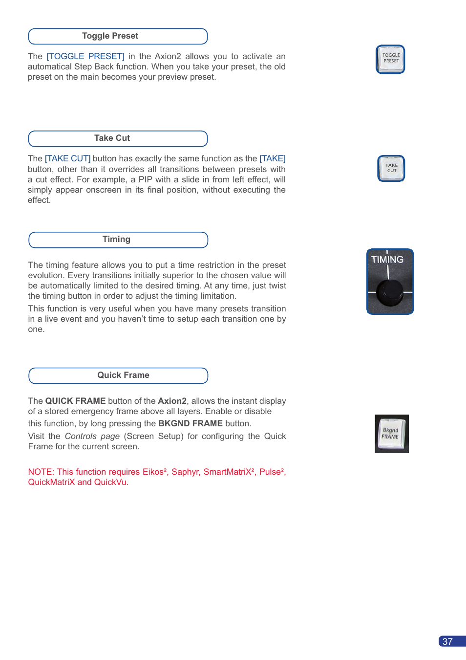 Analog Way Axion2 User Manual | Page 39 / 52