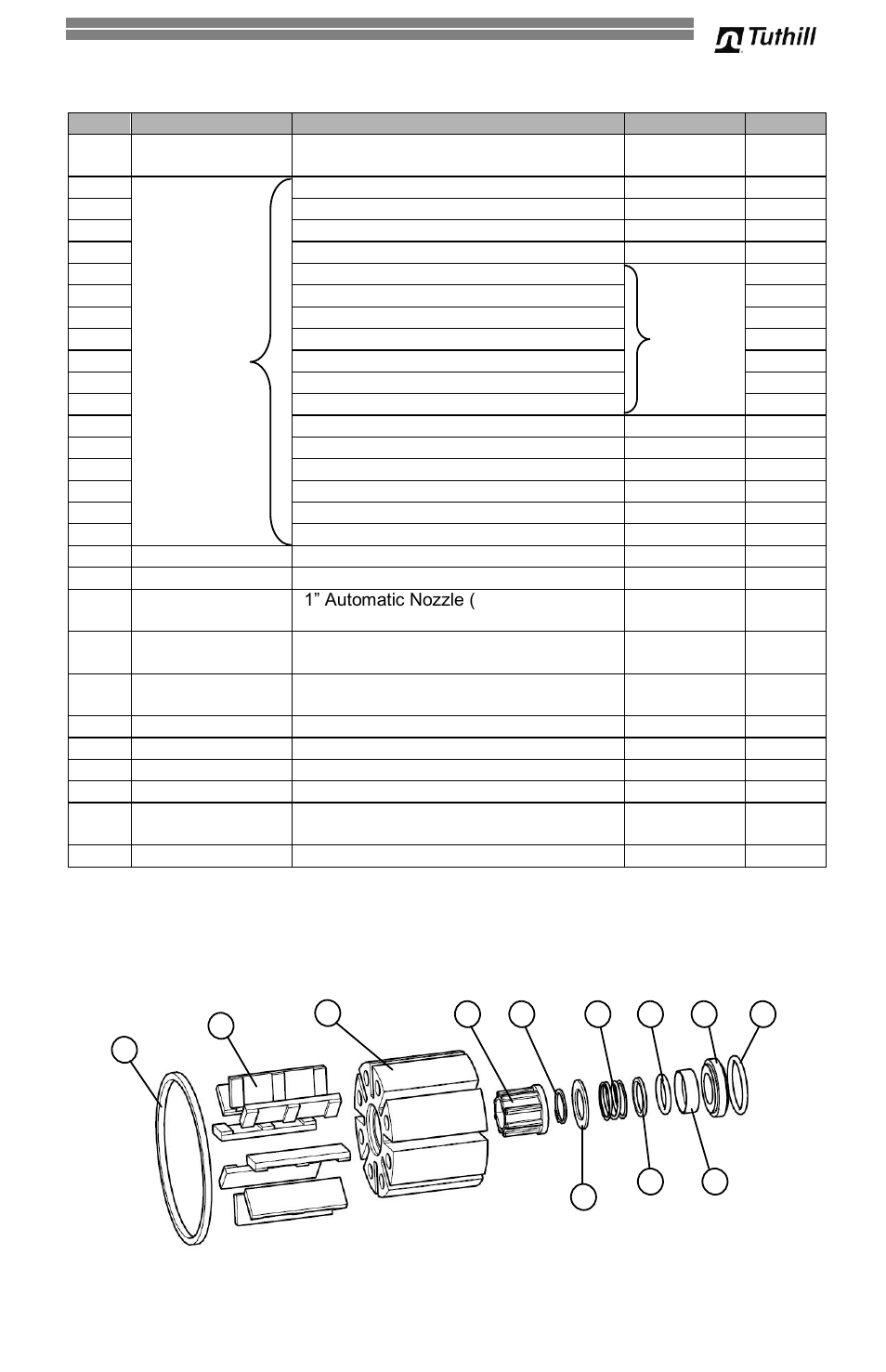 Fr300v parts list | Fill-Rite 300V Series Fuel Transfer Pump User Manual | Page 13 / 64