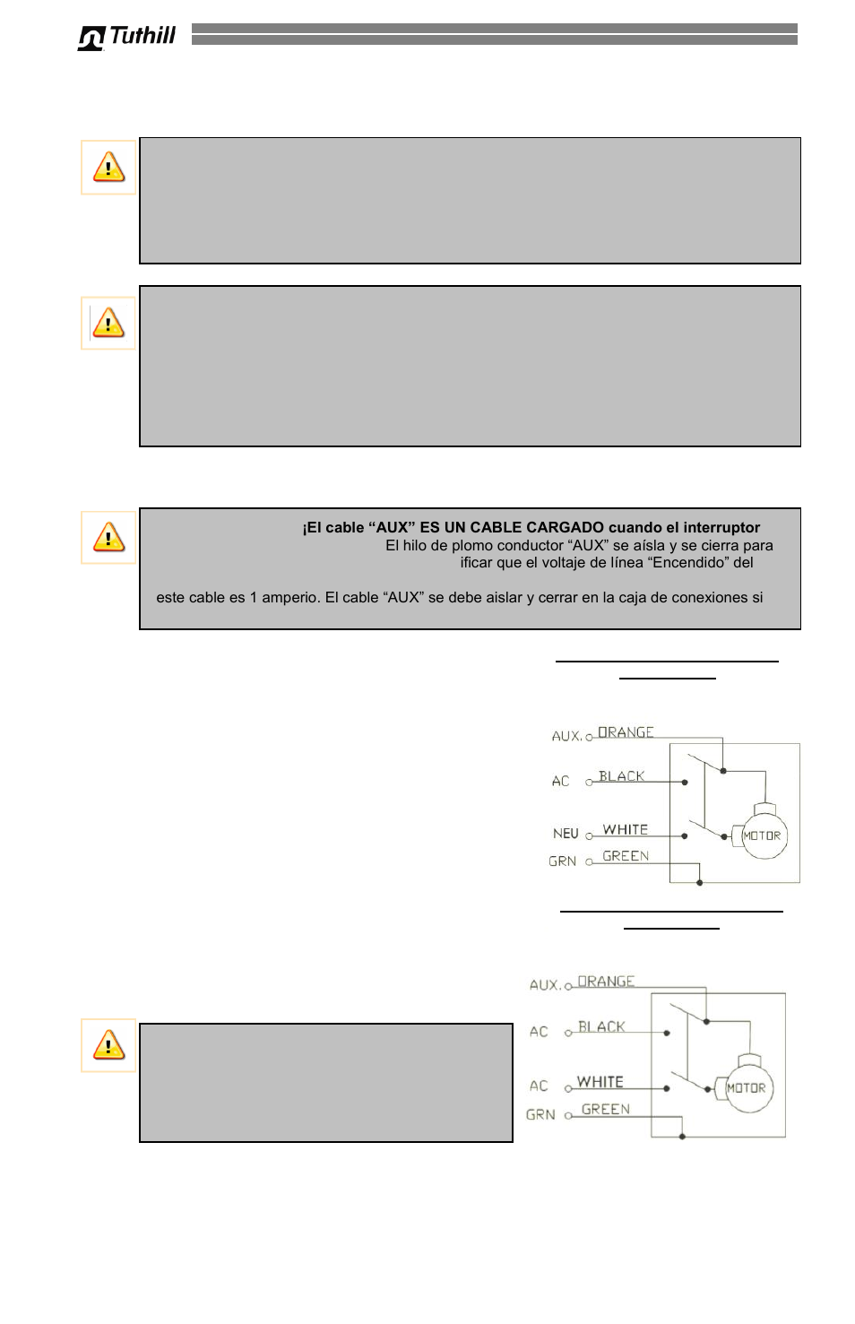 8 cableado eléctrico, Procedimiento de cableado | Fill-Rite 300V Series Fuel Transfer Pump User Manual | Page 24 / 64