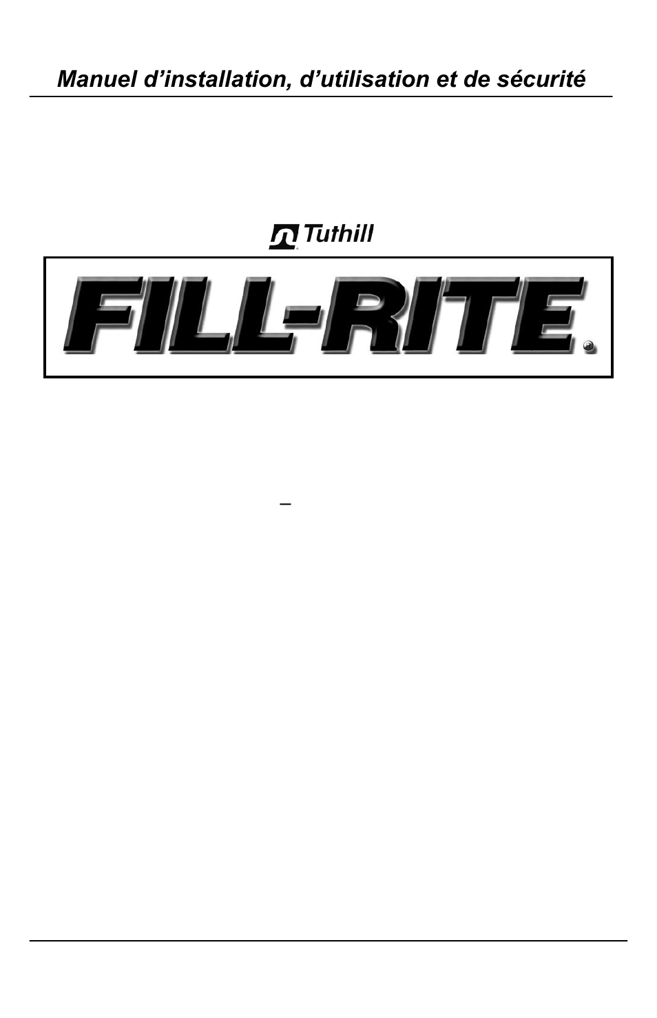 Pompe de transfert de carburant, Série 300v | Fill-Rite 300V Series Fuel Transfer Pump User Manual | Page 33 / 64