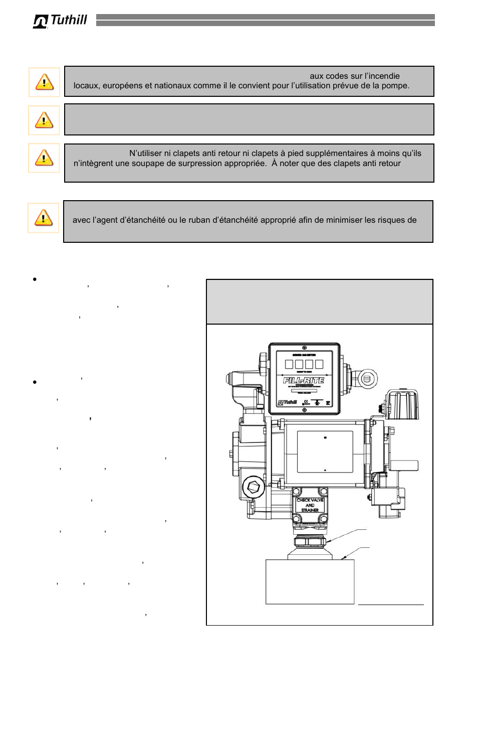 Installation de réservoir plateforme | Fill-Rite 300V Series Fuel Transfer Pump User Manual | Page 36 / 64