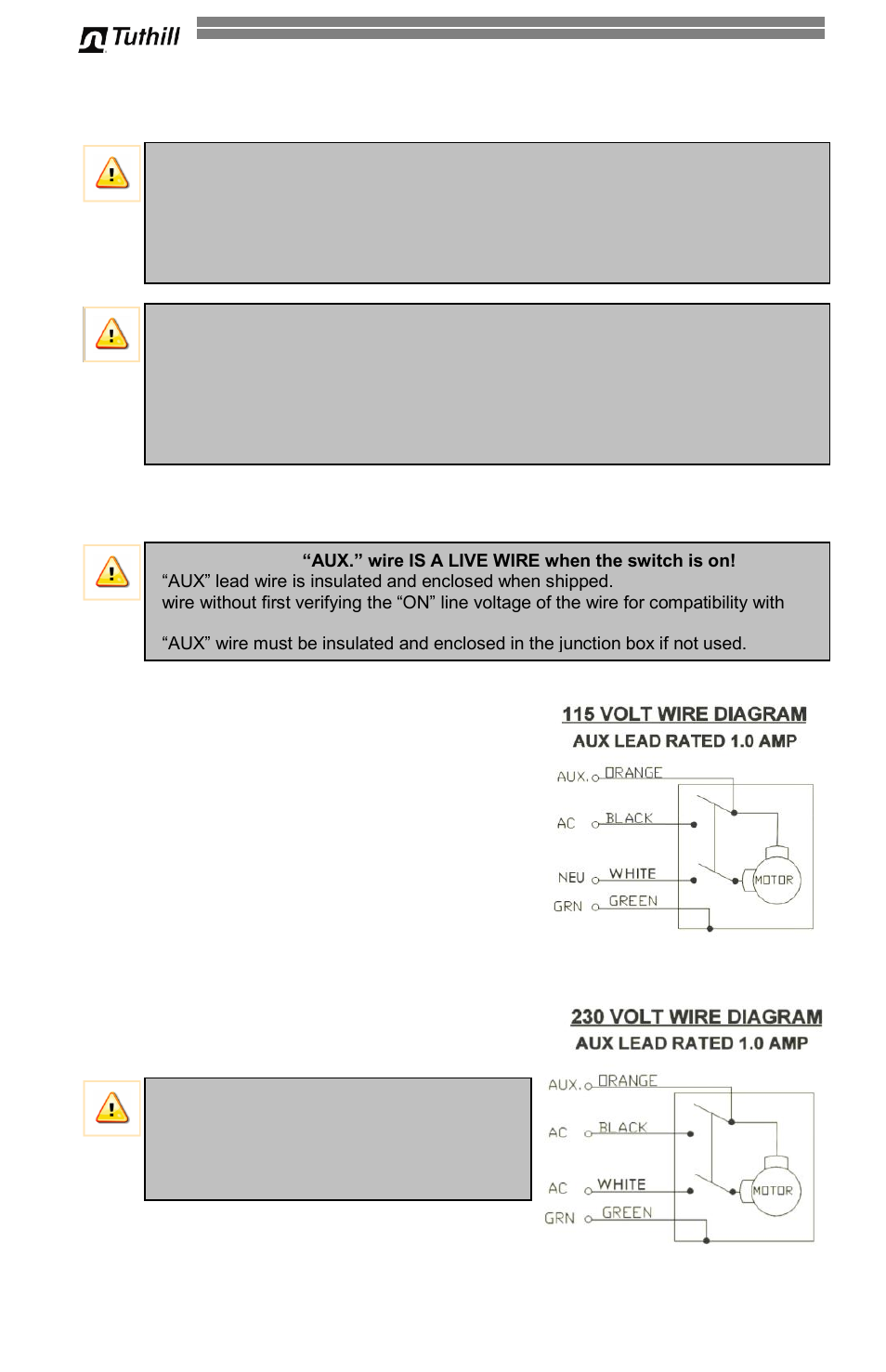 8 electrical wiring, Wiring procedure | Fill-Rite 300V Series Fuel Transfer Pump User Manual | Page 8 / 64