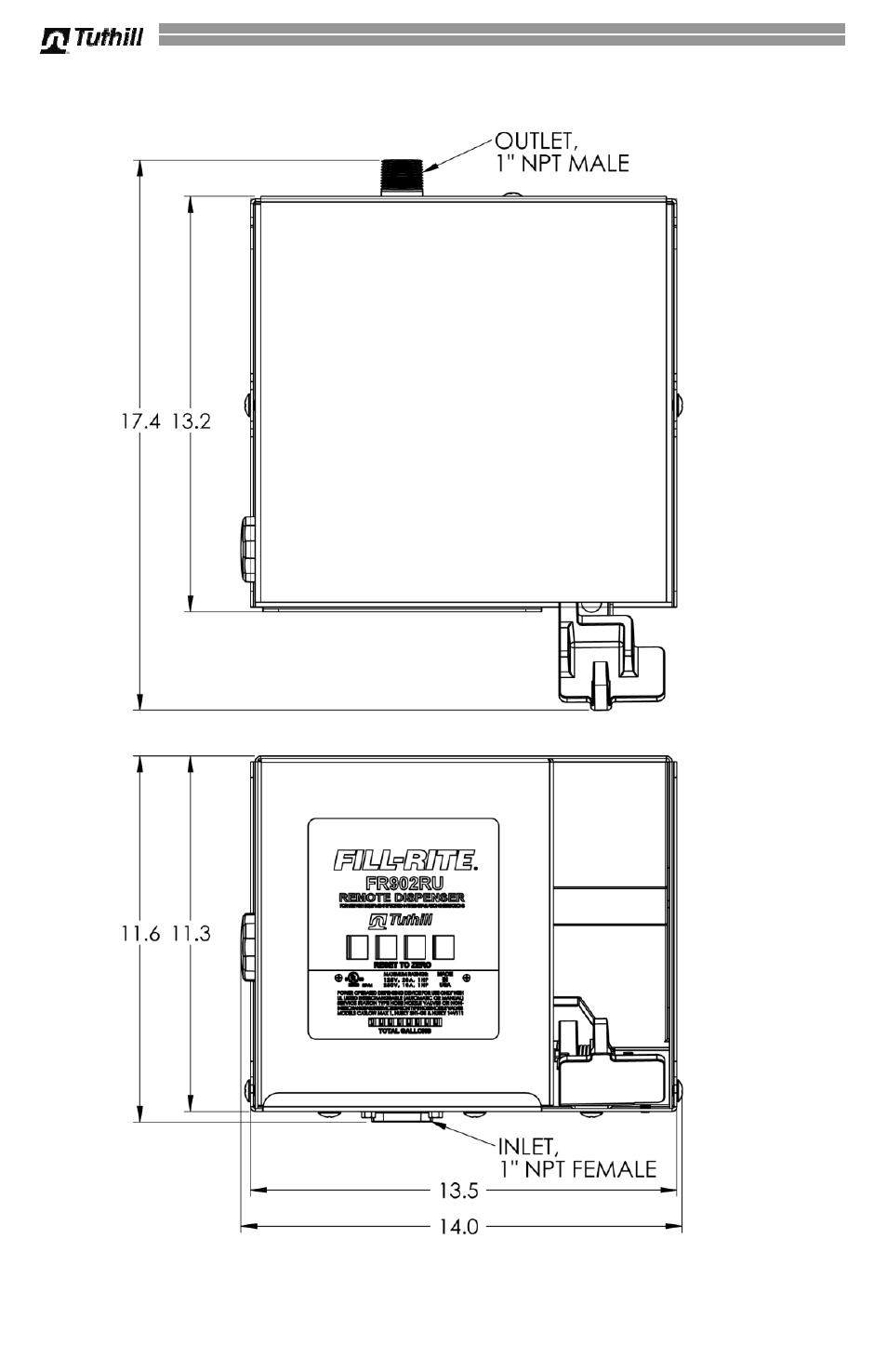 Fill-Rite 902V Series Cabinet Dispenser User Manual | Page 12 / 16