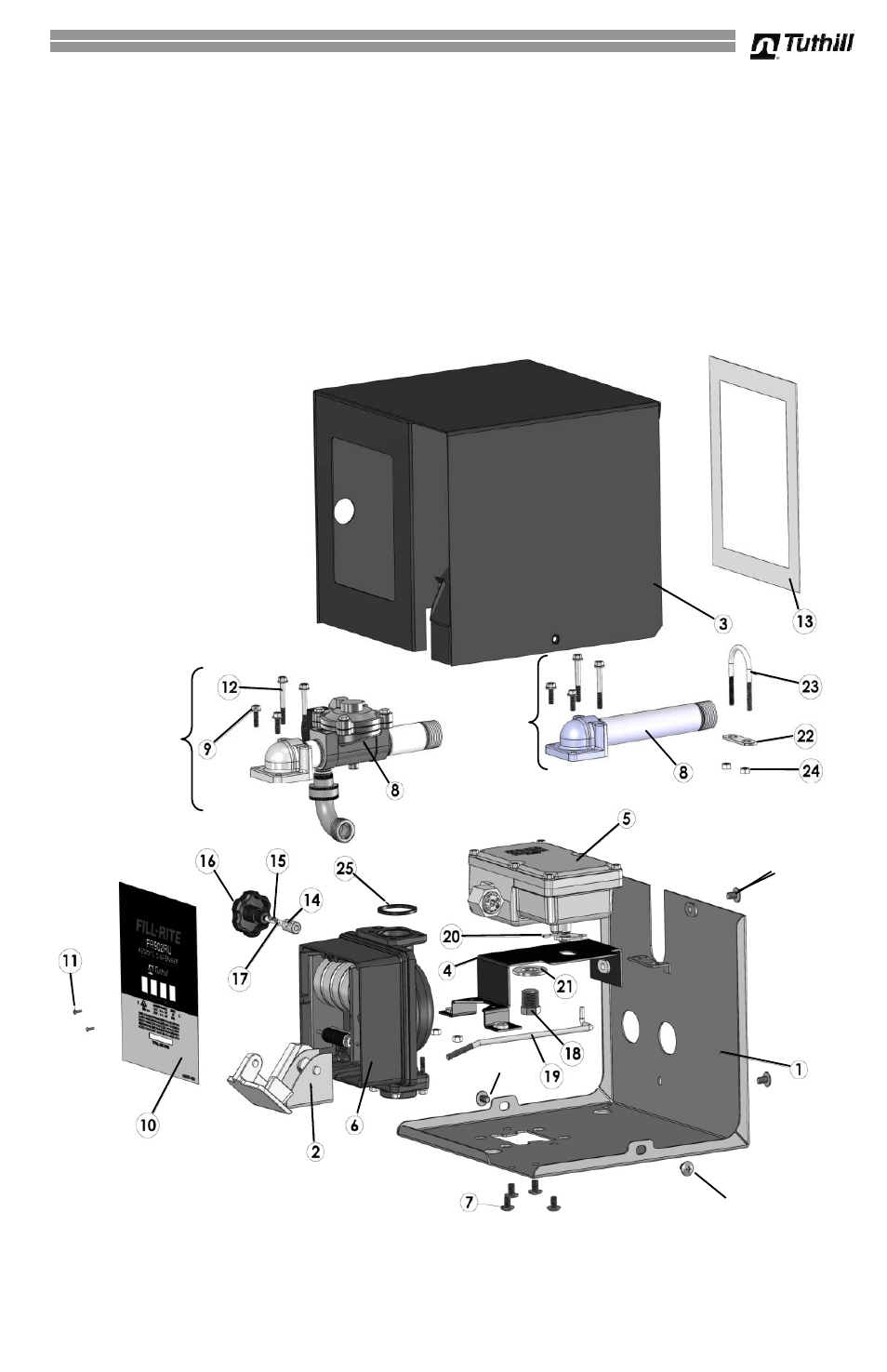 9 repair, Replacement parts information | Fill-Rite 902V Series Cabinet Dispenser User Manual | Page 9 / 16