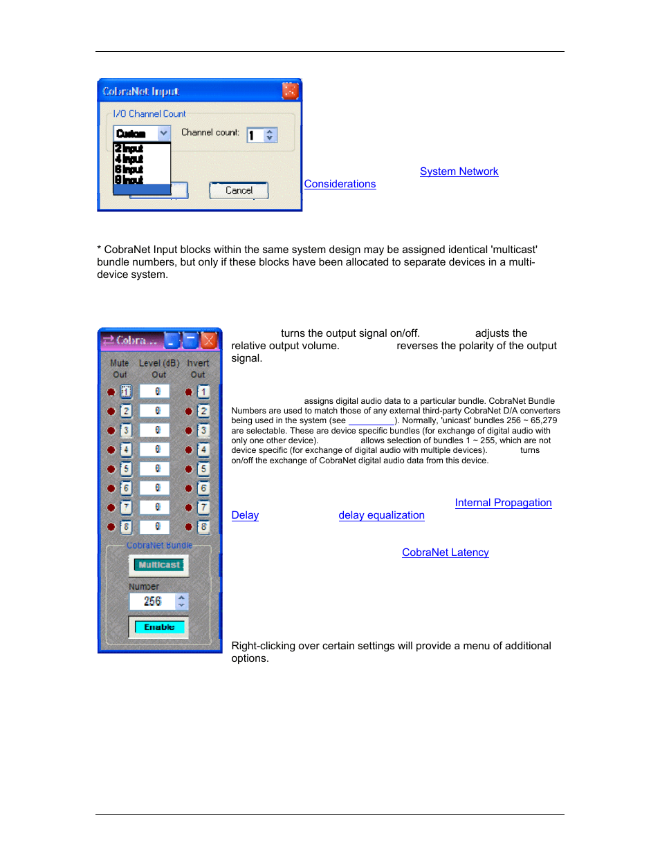 Cobranet® output, Cobranet, Output | Biamp A4 User Manual | Page 102 / 245
