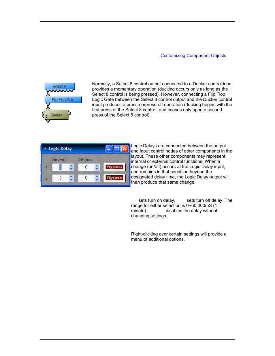 Logic delay, White noise generator, See l | Biamp A4 User Manual | Page 152 / 245