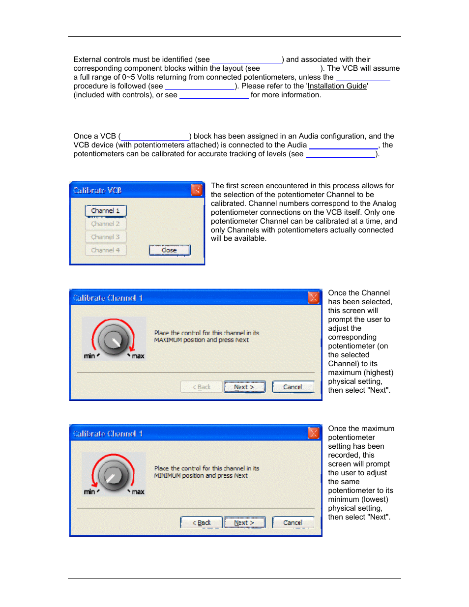 Vcb calibration | Biamp A4 User Manual | Page 159 / 245