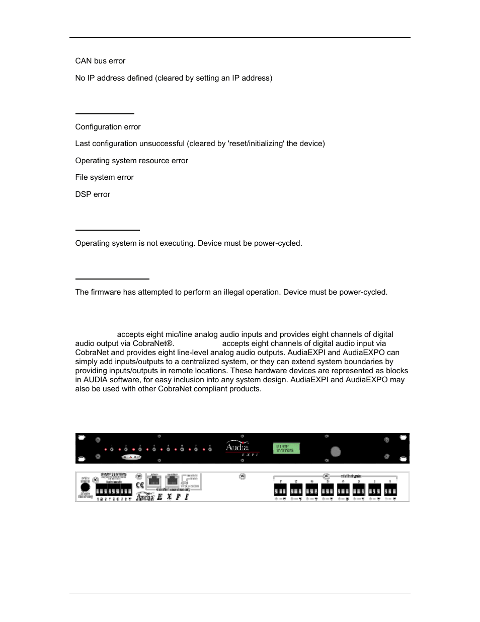 Input/output expanders, Equalizer blocks, Expanders | Hardware, Specifi, Specifically | Biamp A4 User Manual | Page 194 / 245