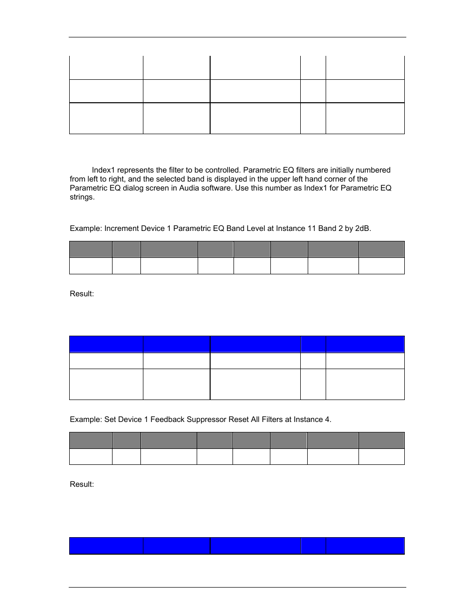 Filter blocks, Index | Biamp A4 User Manual | Page 221 / 245