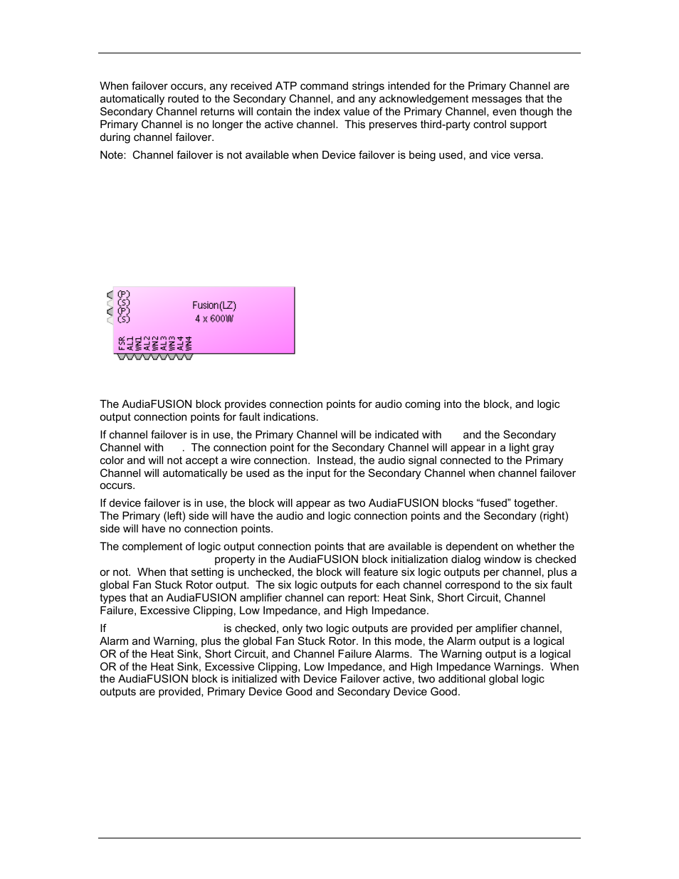 Audiafusion block, Audiafusion control dialog window | Biamp A4 User Manual | Page 23 / 245