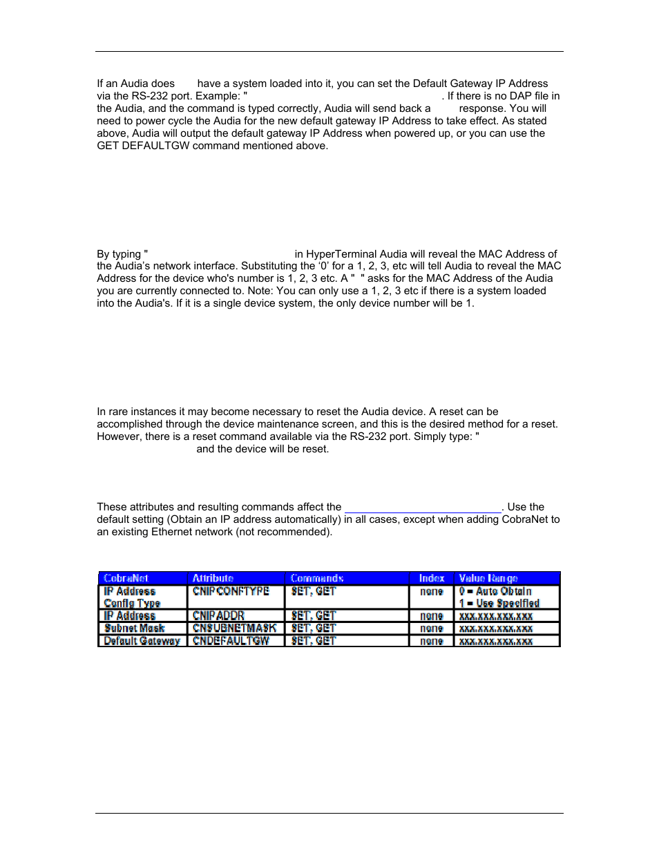 Cobranet ip address | Biamp A4 User Manual | Page 240 / 245